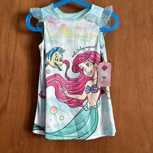 Disney Princess Ariel Girls Toddler Nightgown Dress